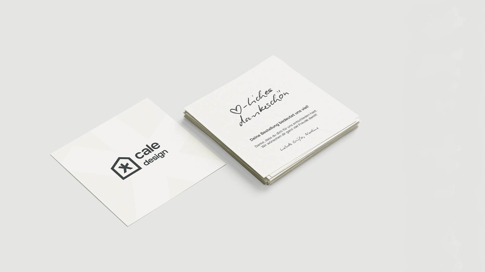 cale design - Thank You Cards for Order Inserts