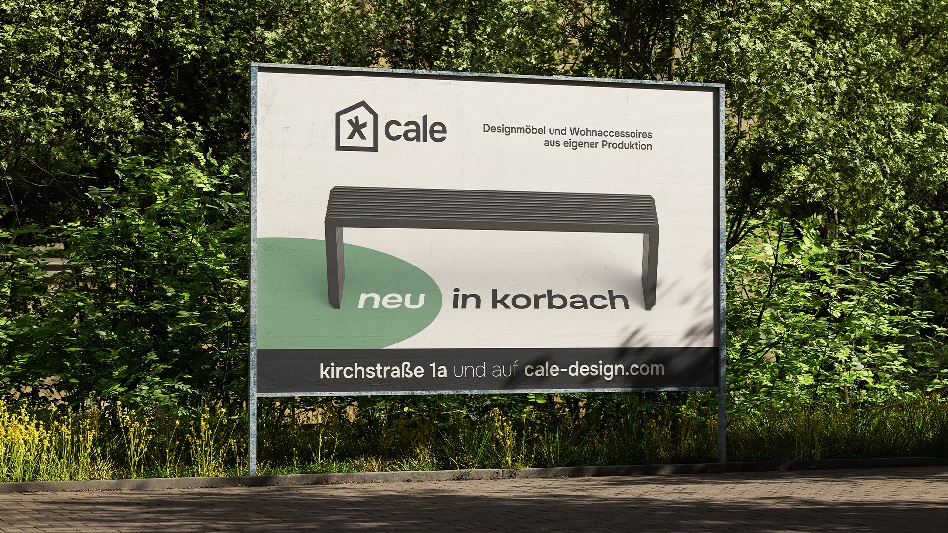 cale design - Outdoor Billboard for Showroom Opening