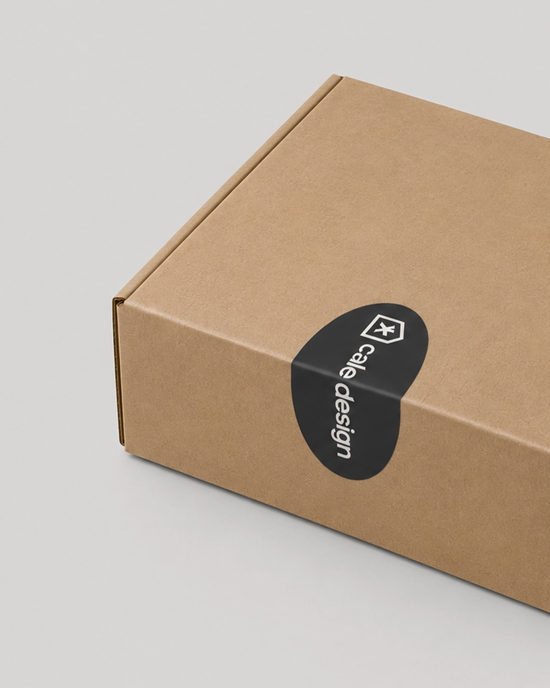 cale design - Branded Packaging Sticker on Kraft Mailer