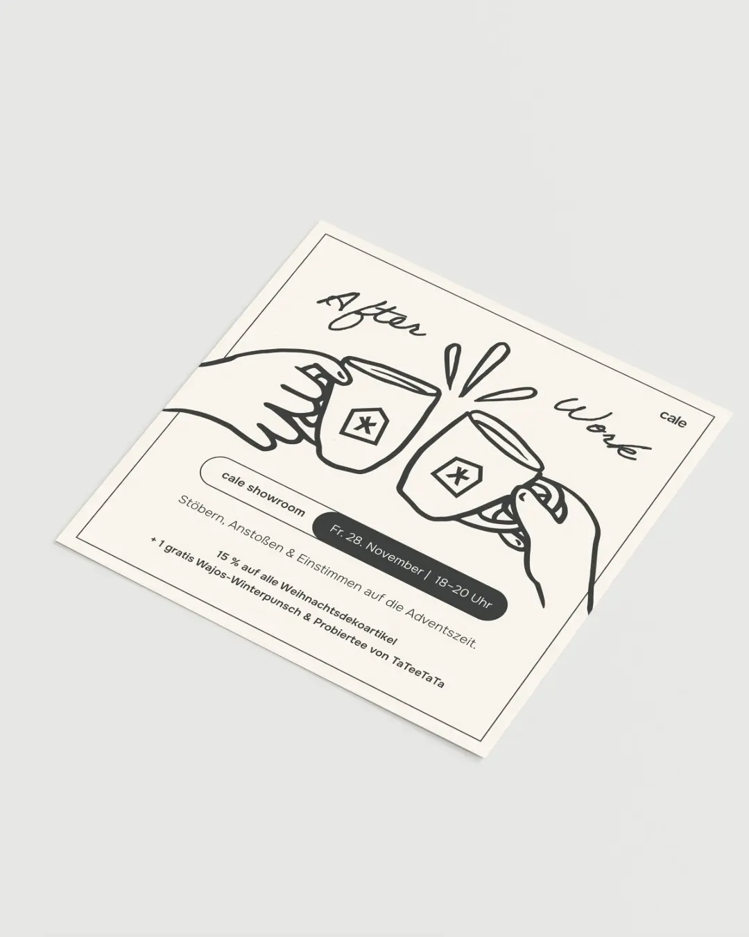 cale design - After Work Showroom Event Flyer