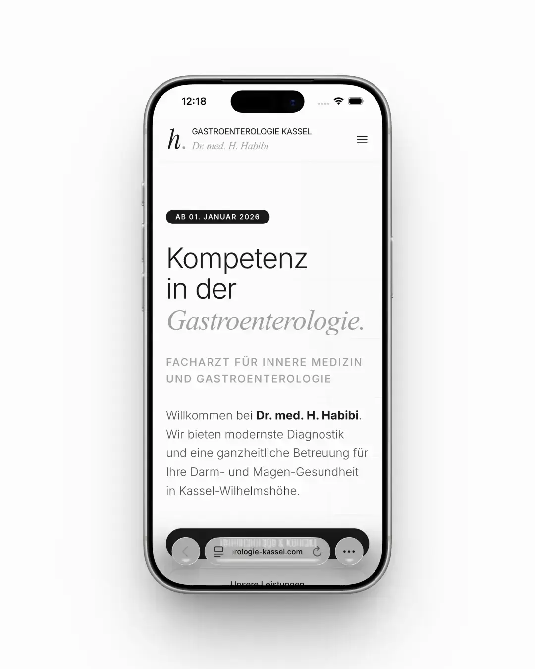 Gastroenterologie Kassel - Mobile Homepage