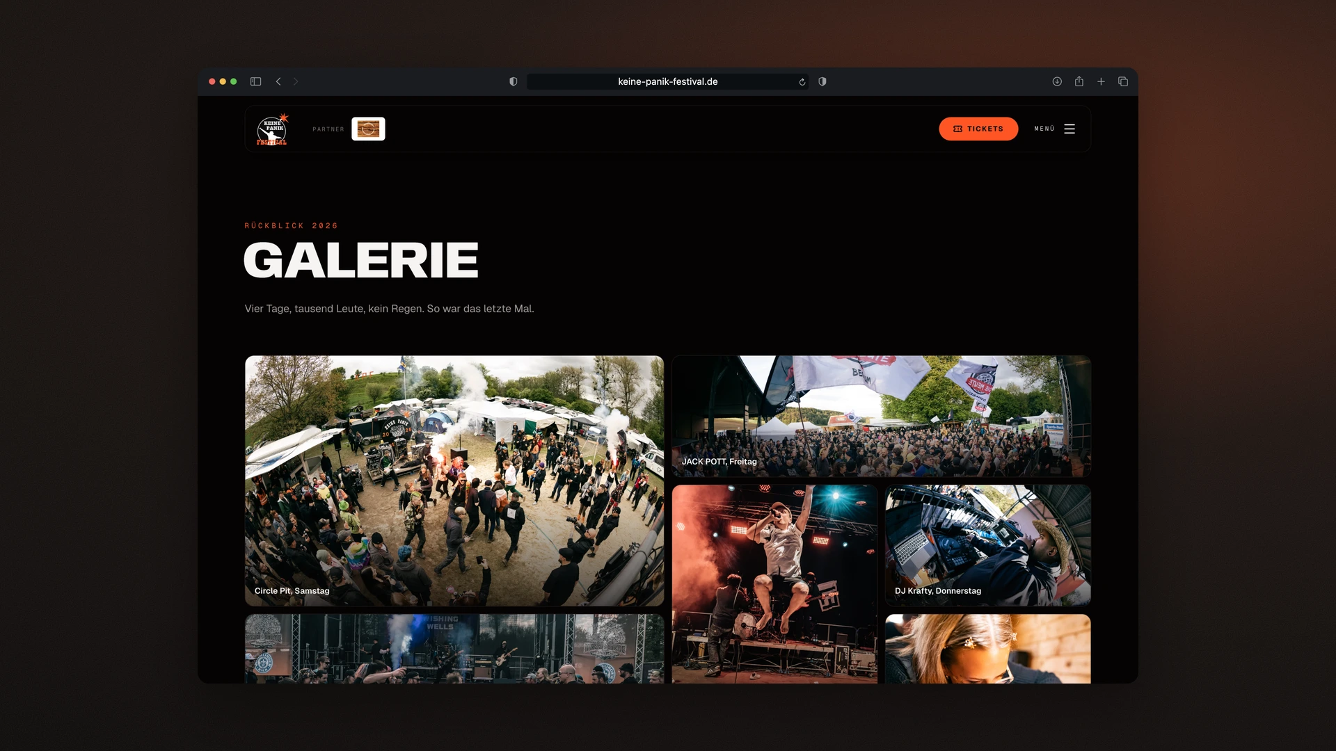 Keine Panik Festival - Desktop Gallery of the 2026 Edition