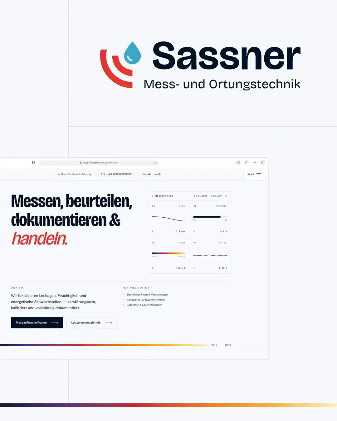 B2B Website for Measurement & Positioning Technology