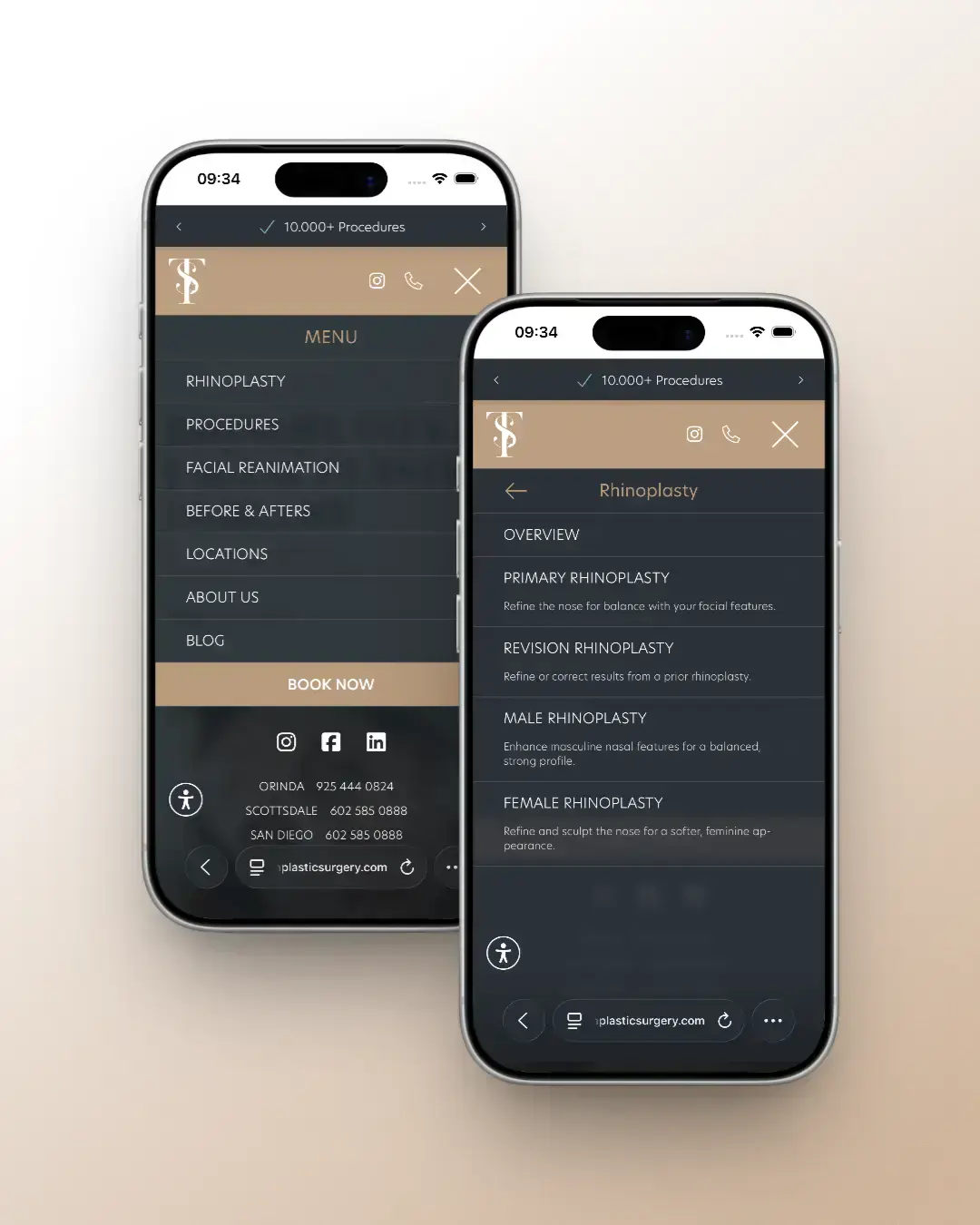 Tamplen Plastic Surgery - Mobile Hamburg Menu