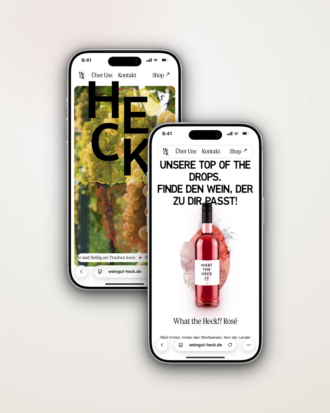 Weingut Heck - Mobile Home Stage and Product Teaser