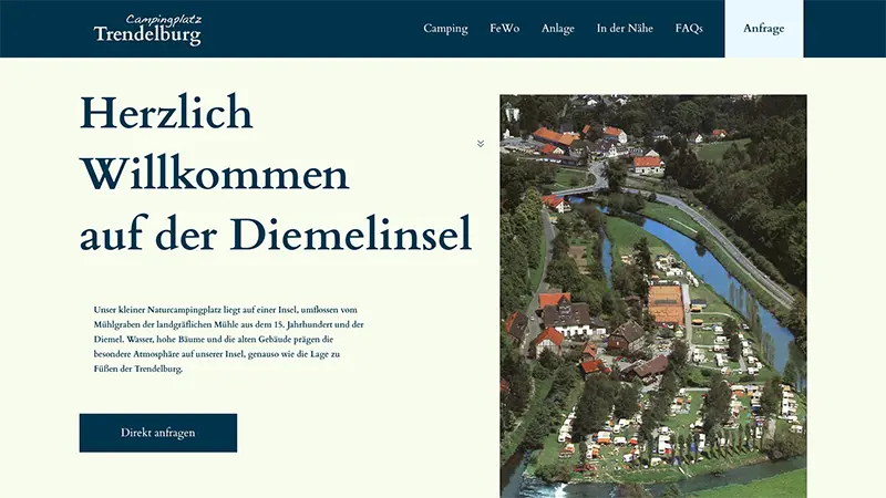 Campingplatz Trendelburg website preview