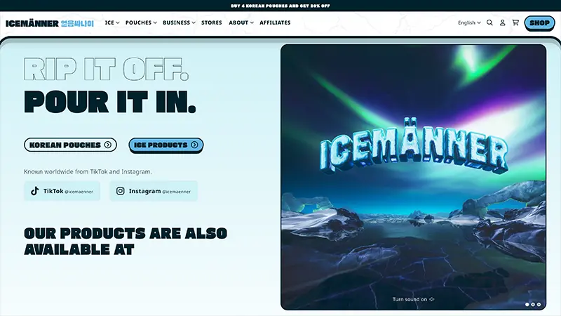 ICEMÄNNER website preview