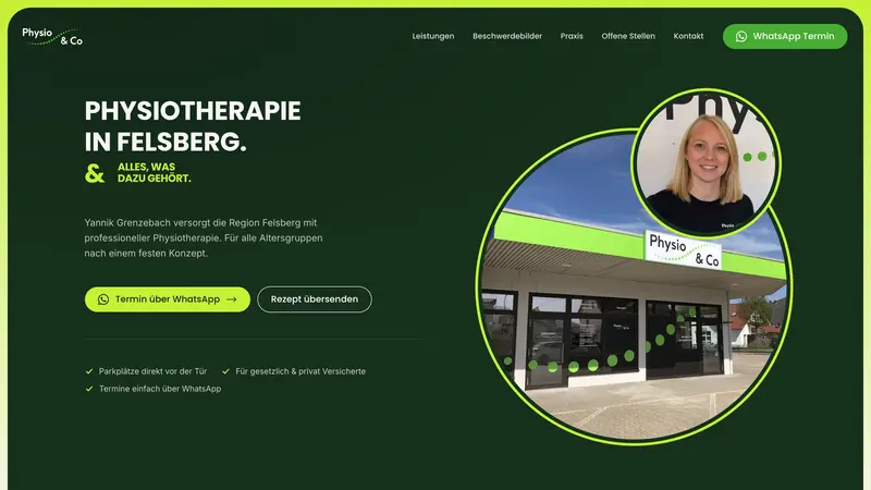 Physio & Co website preview
