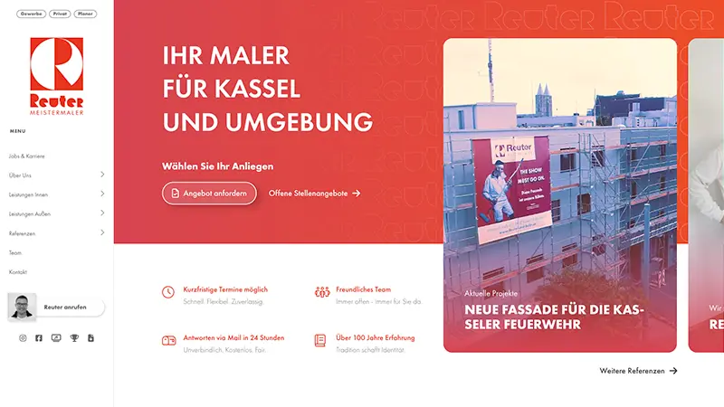 Reuter und Sohn website preview